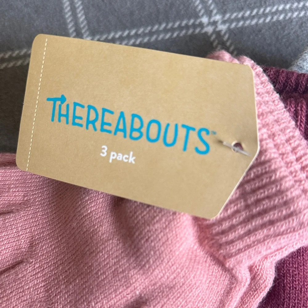 Thereabouts Kids 3-Pack Knit Mittens — Pink, Mauve & Light Gray